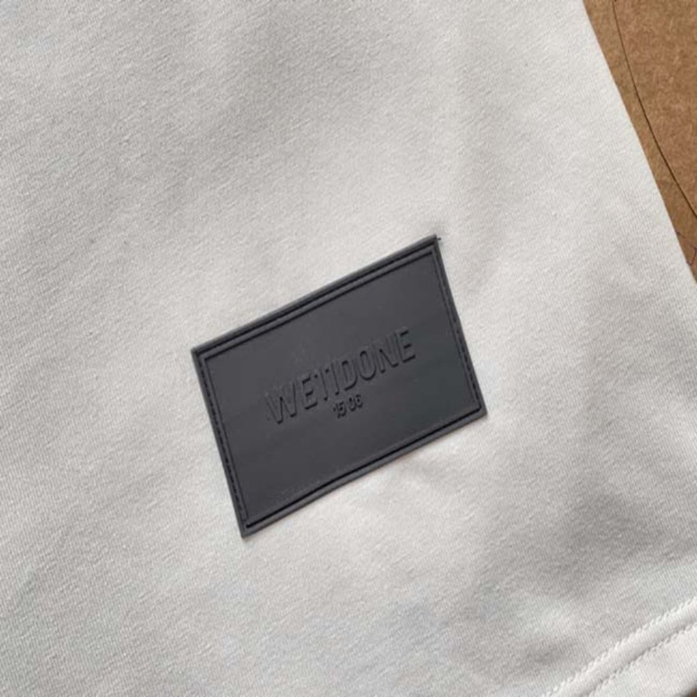 WELLDONE Logo Black & White Panel T-Shirt - White Short Sleeve - Picture 10 of 14